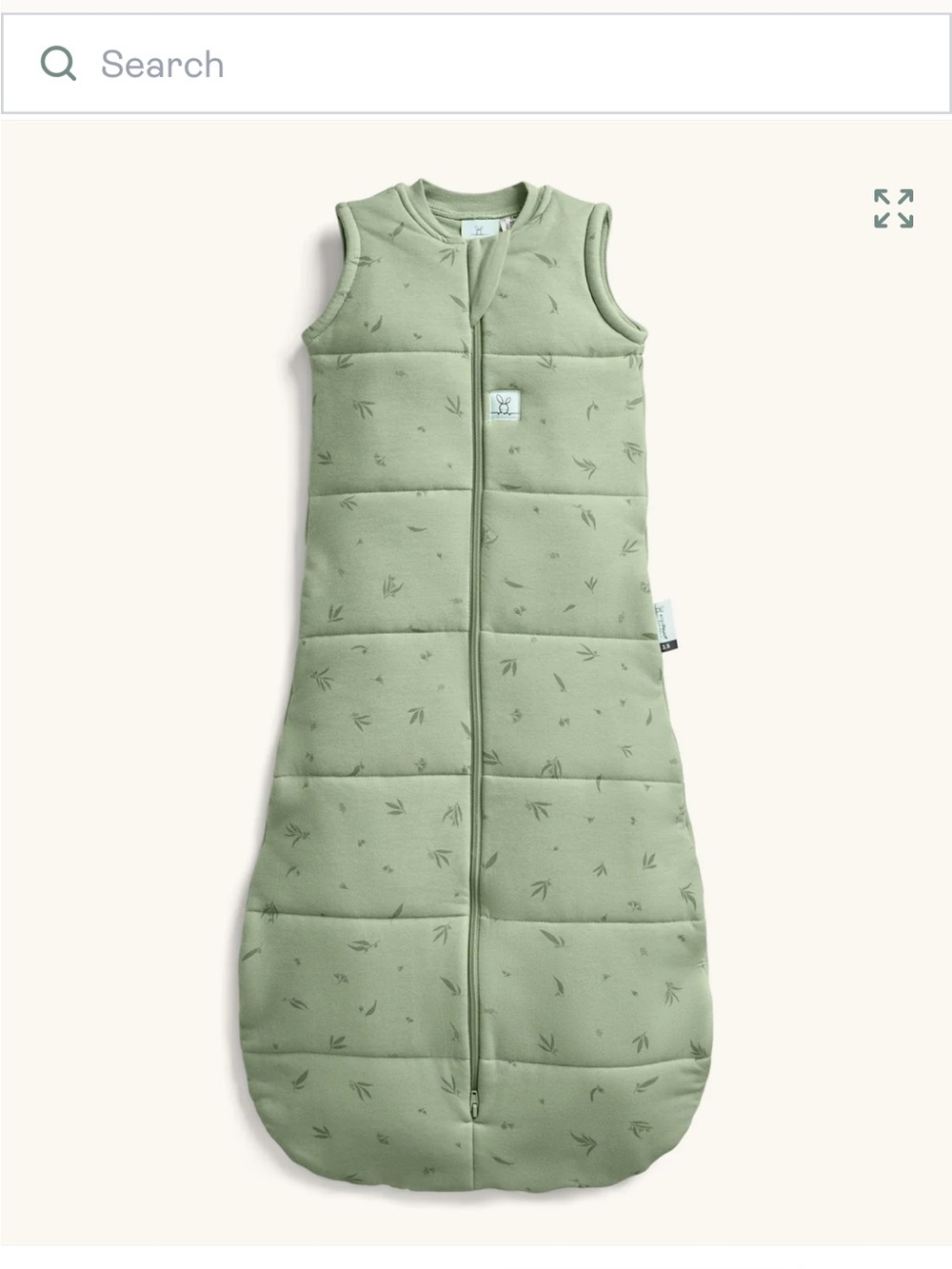 Ergobaby 2.5 TOG Winter Quilted Sleep Sack, Cotton Filled
